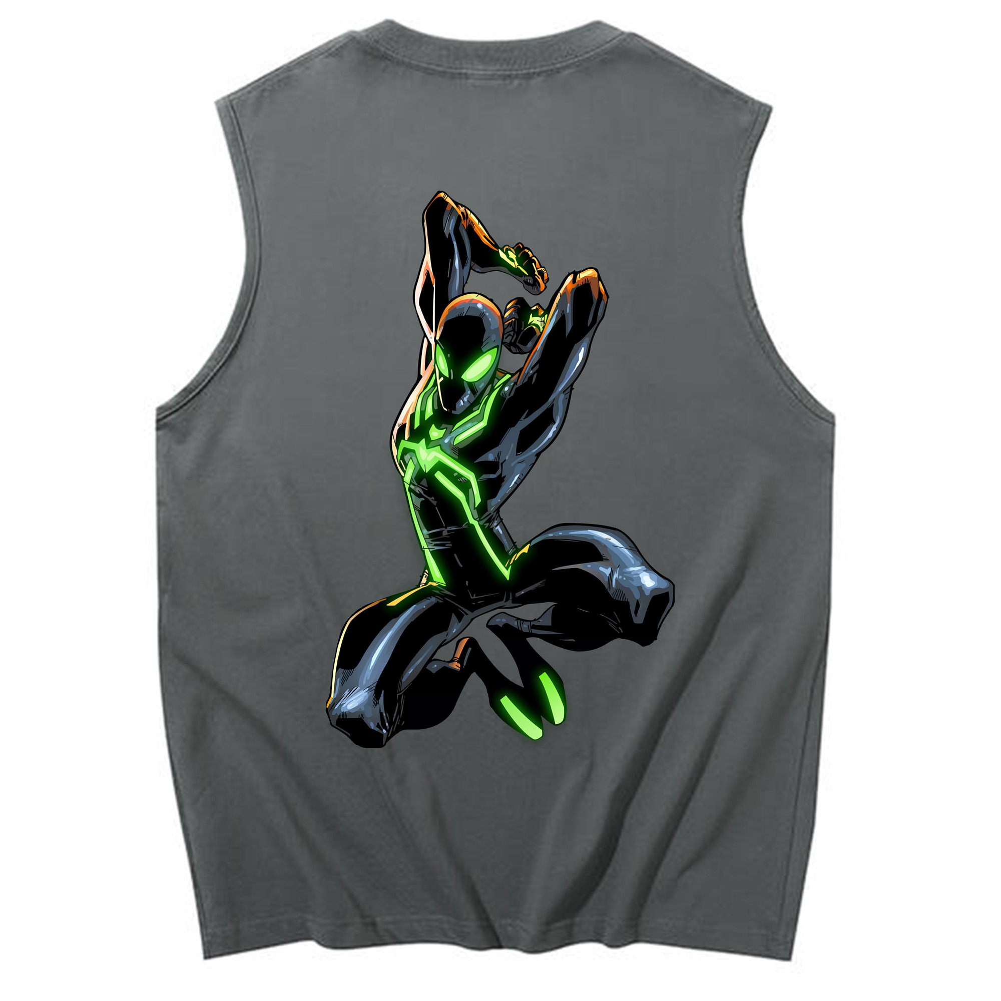 （画像用） Spider Man スパイダーマン コットン100％タンクトップ（背面プリント）